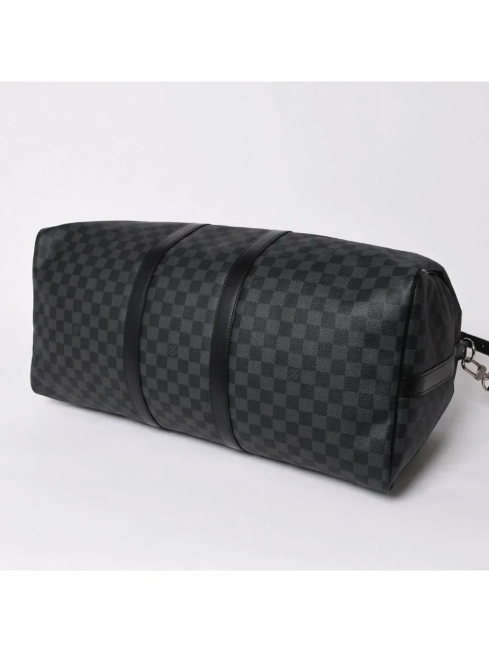 Louis Vuitton Keepall Bandouliere 55 Boston Bag Damier Graphite Black